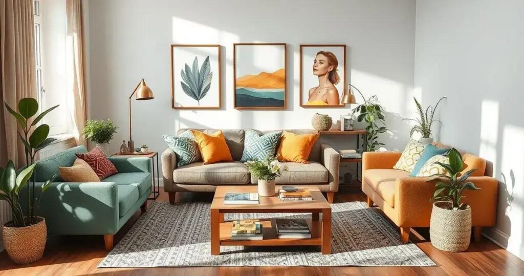como decorar sala gastando pouco