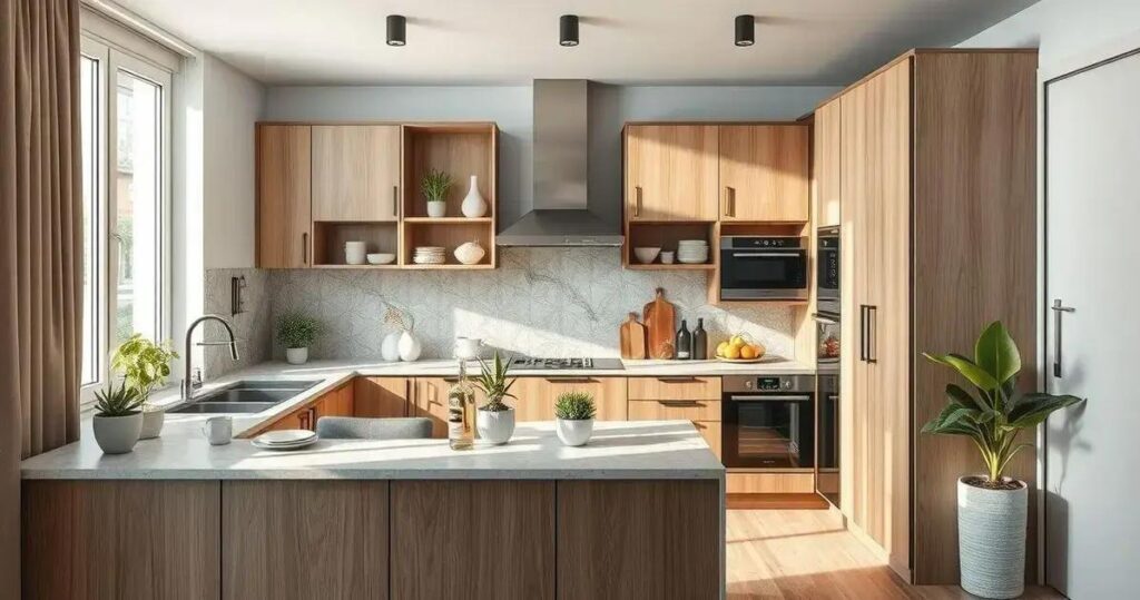 decoração de cozinha de apartamento