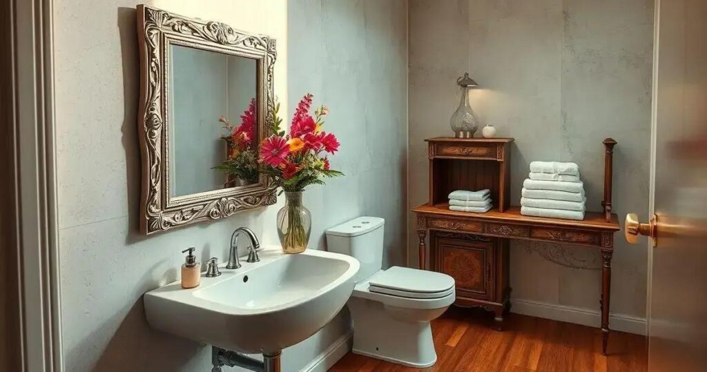 decoração de lavabo