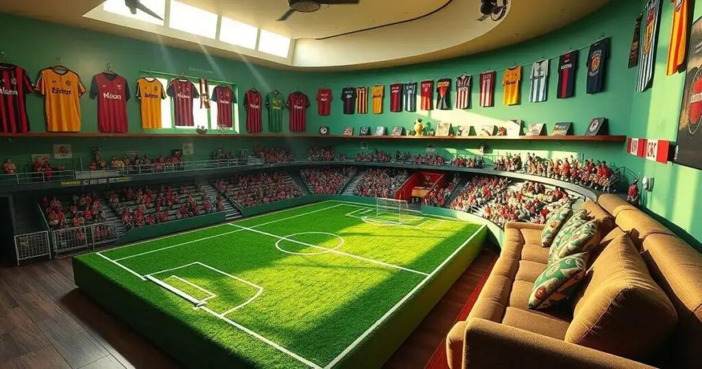 decoração quarto de menino futebol