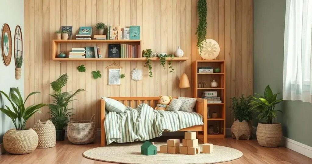 decoração quarto infantil sustentável