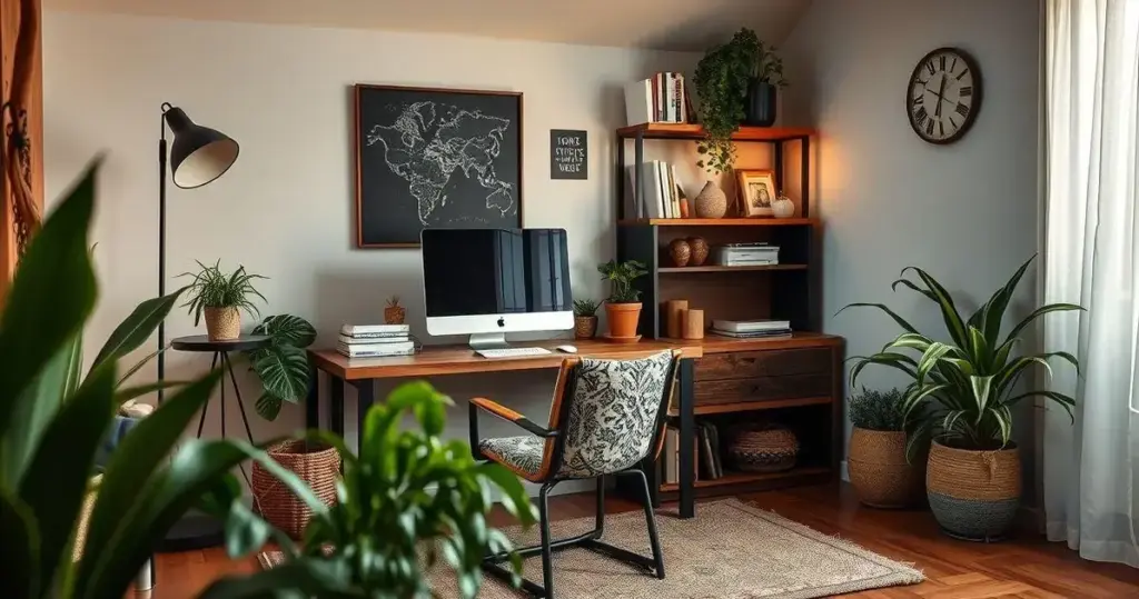 home office rústico