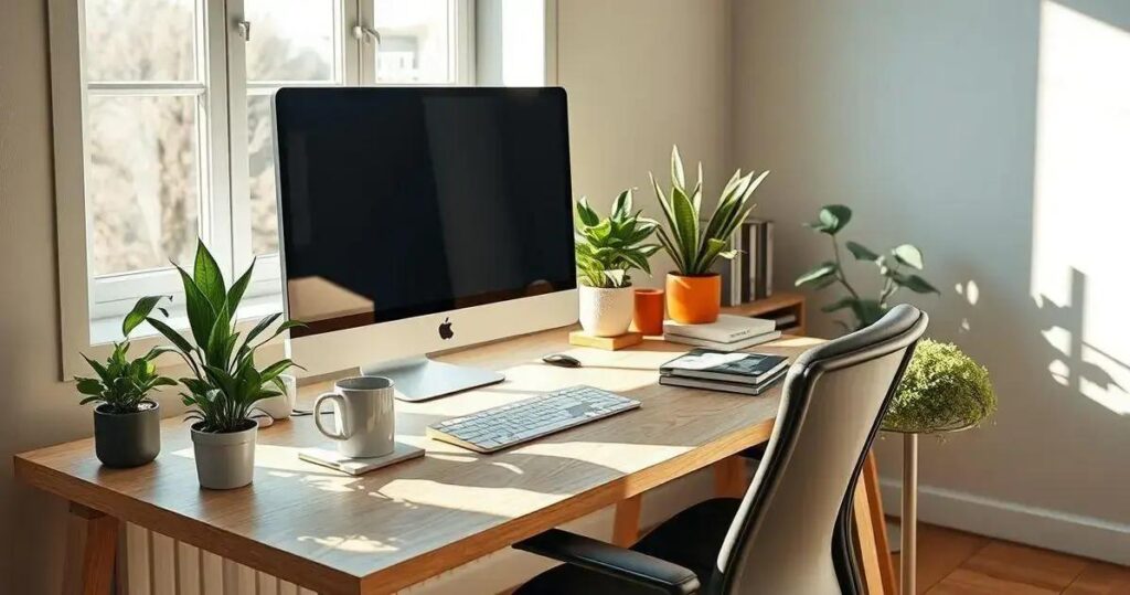 iluminação para home office