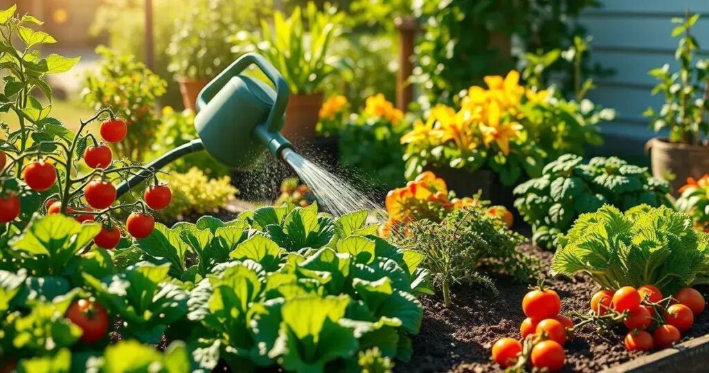 irrigação de horta