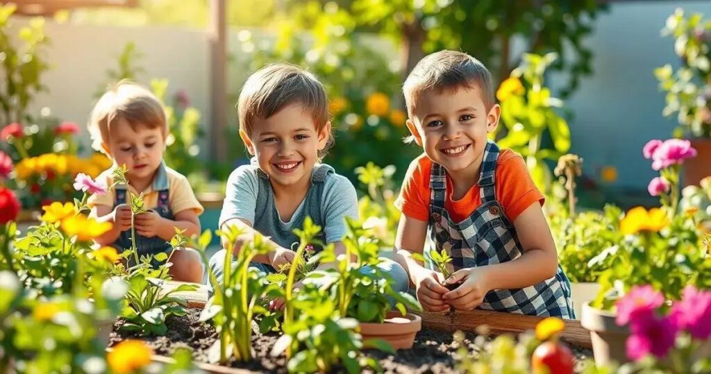 jardinagem para crianças